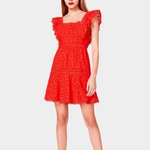 NWT Betsy Johnson Mosaic Cotton Eyelet Dress sz 10
